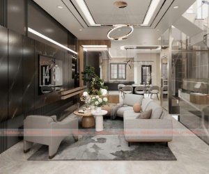 Mẫu phòng khách hiện đại sang trọng Vũng Tàu